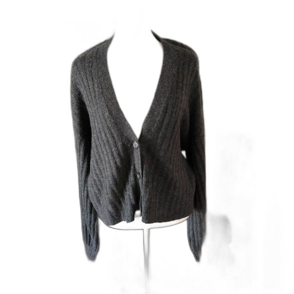 Y2K Cropped Librarian Chic American Eagle Preppy Cardigan